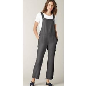 J. Jill Gray Linen Jumpsuit Overall L T20